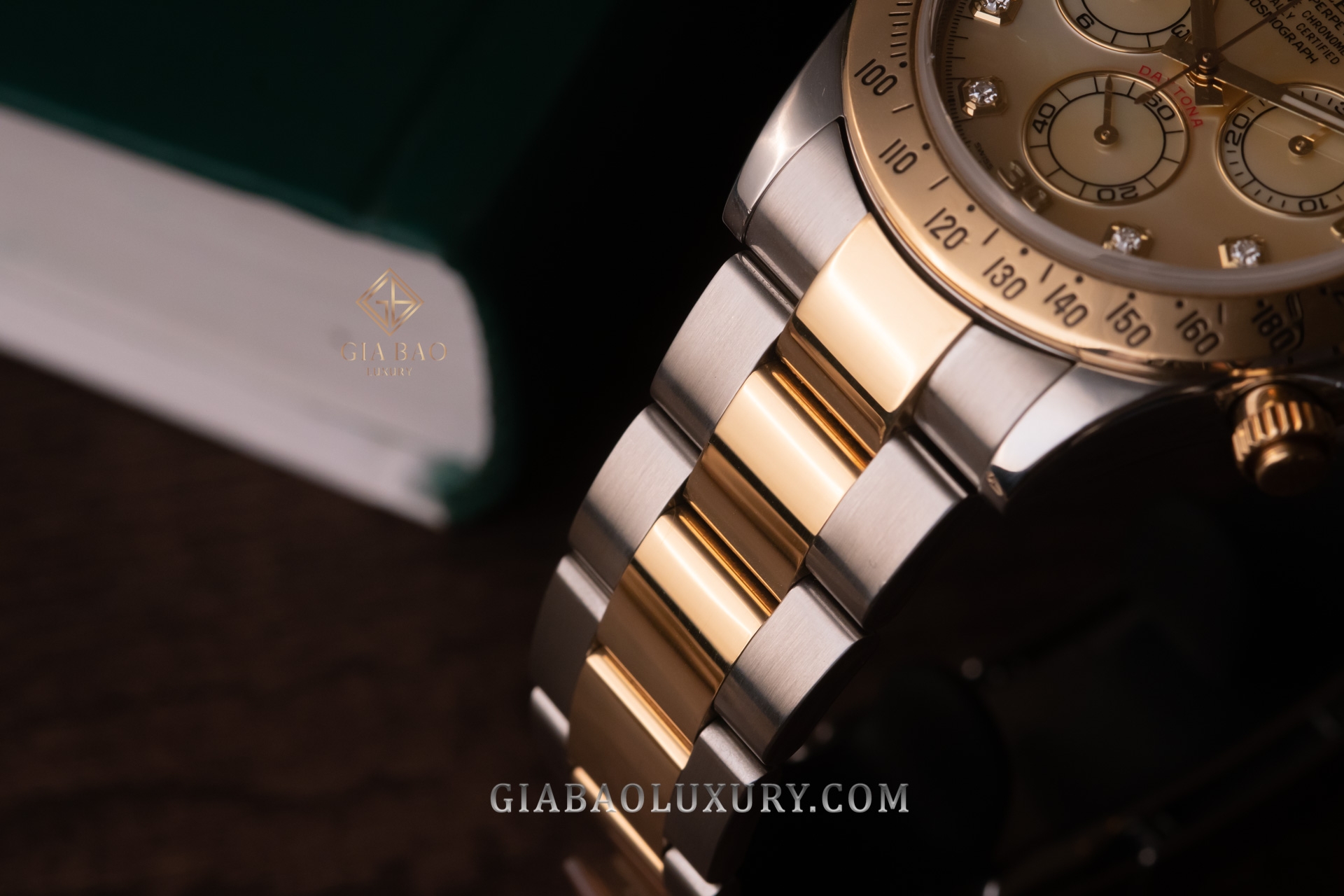 Đồng Hồ Rolex Cosmograph Daytona 116523 Mặt Ốc Vàng