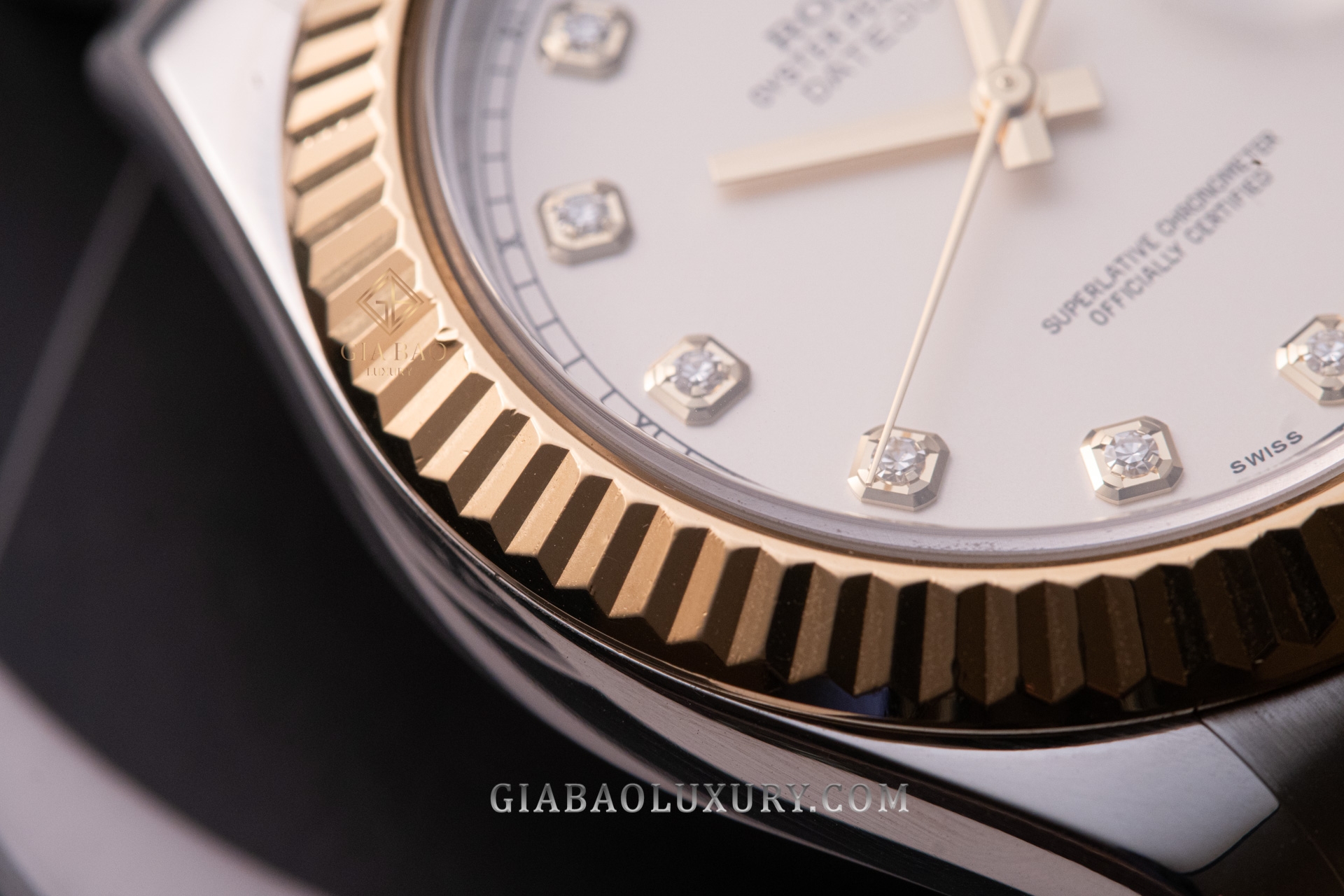 Đồng Hồ Rolex Datejust II 116333 Mặt Số Ivory Cọc Số Kim Cương Dây Đeo Oyster