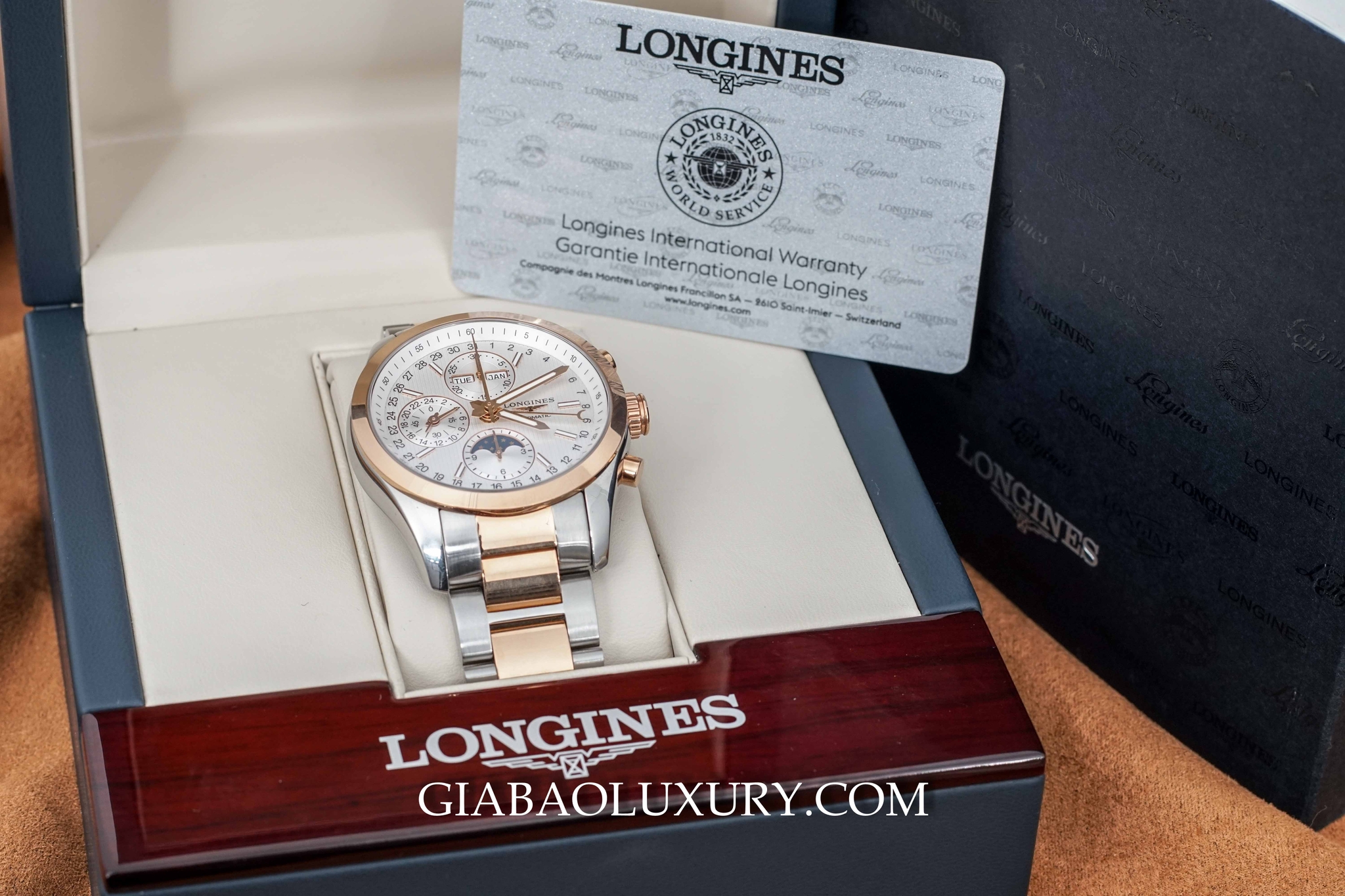 Đồng hồ Longines Conquest Classic Chronograph Moonphase L2.798.5.72.7
