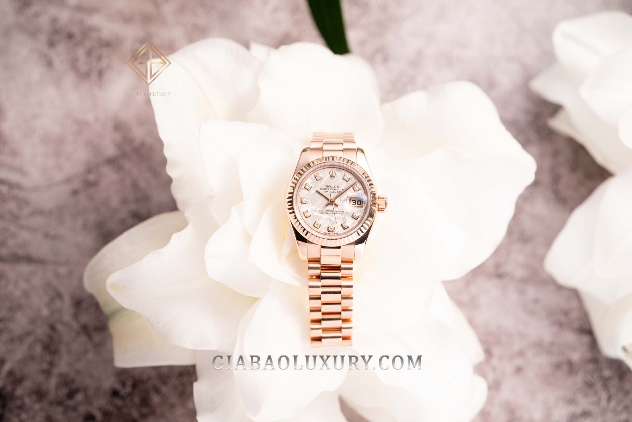 Đồng hồ Rolex Lady Datejust 179175 Mặt Số Thiên Thạch