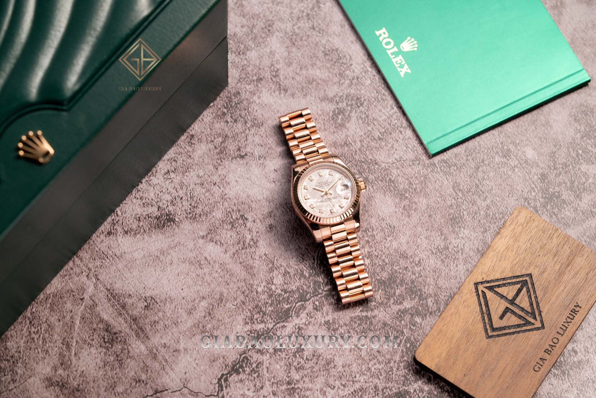 Đồng hồ Rolex Lady Datejust 179175 Mặt Số Thiên Thạch