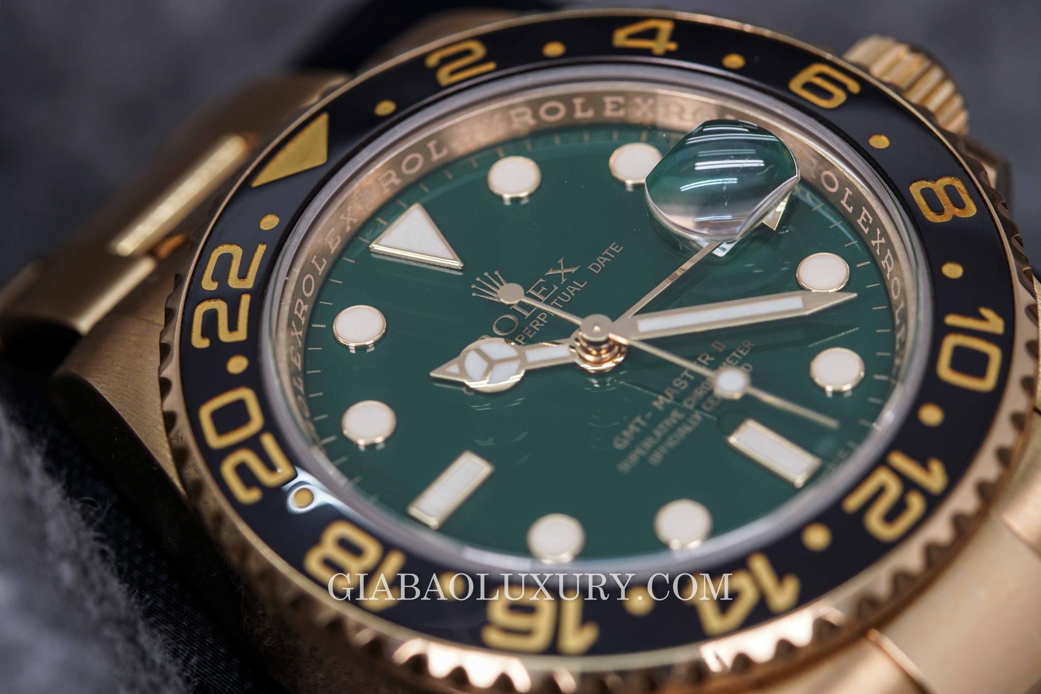 Đồng Hồ Rolex GMT Master II 116718LN Mặt Số Xanh Lá