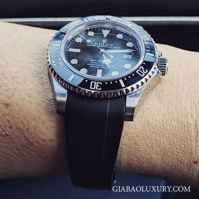 Dây cao su Rubber B Rolex Sea-Dweller 4000 - Tang Buckle Series