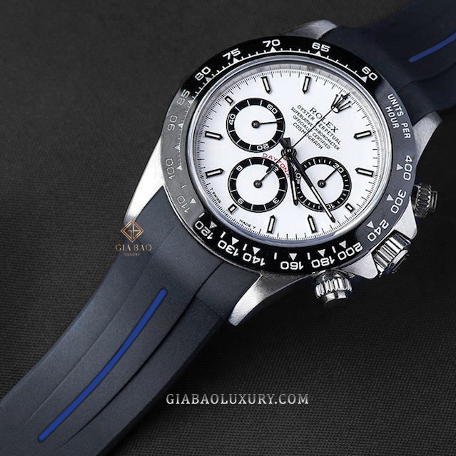 Dây cao su Rubber B dành cho đồng hồ Rolex Daytona phiên bản dây kim loại Oyster vỏ Steel, Yellow Gold và Two-Tone - Classic Series VC VulChromatic®
