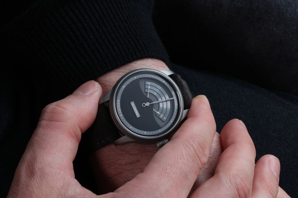 Đồng hồ đeo tay KUDOKE 3, máy lên dây cót tay cơ bản, mặt số Nocturne