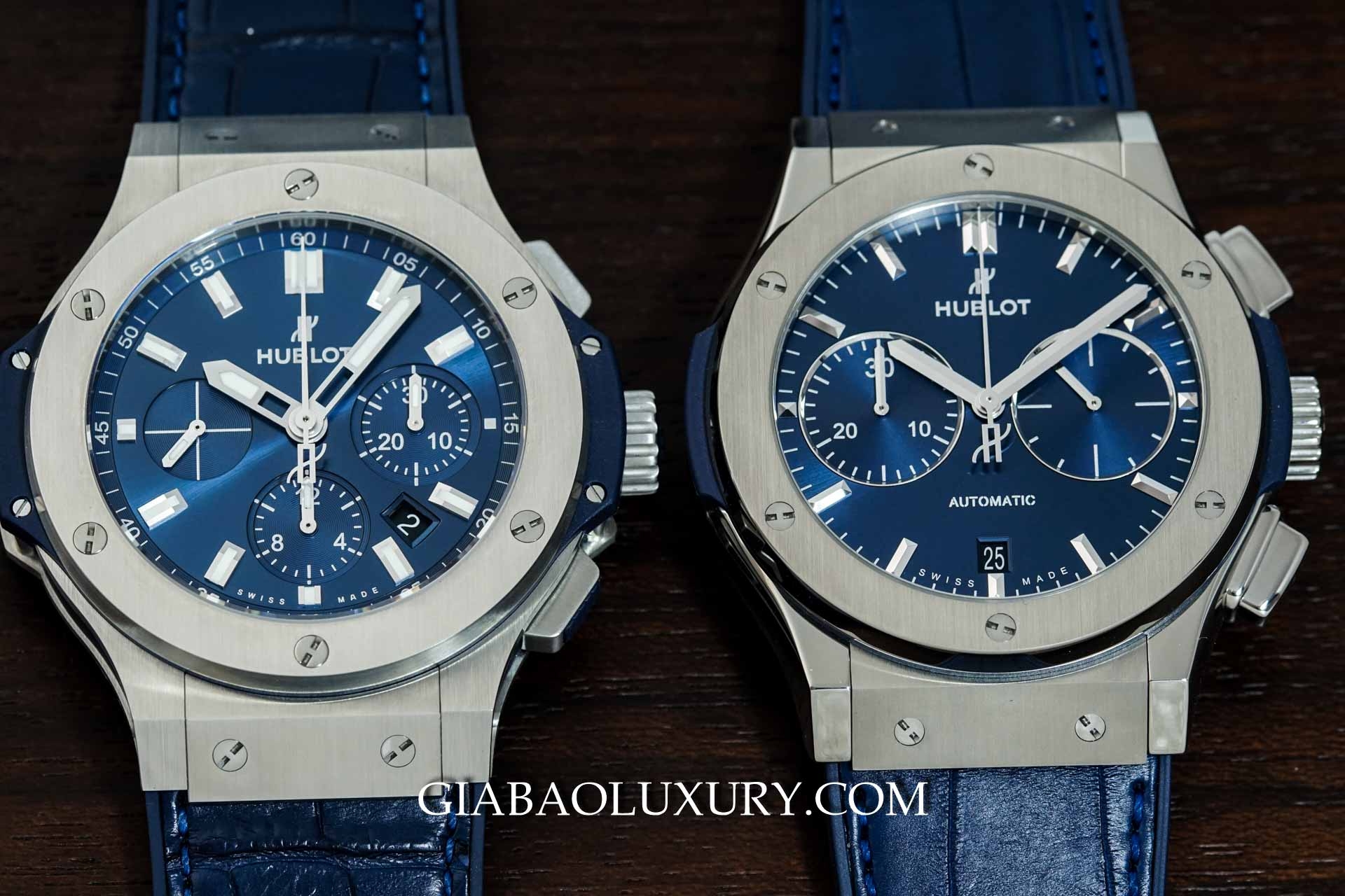 Đồng Hồ Hublot Big Bang Chronograph và Classic Fusion Chronograph