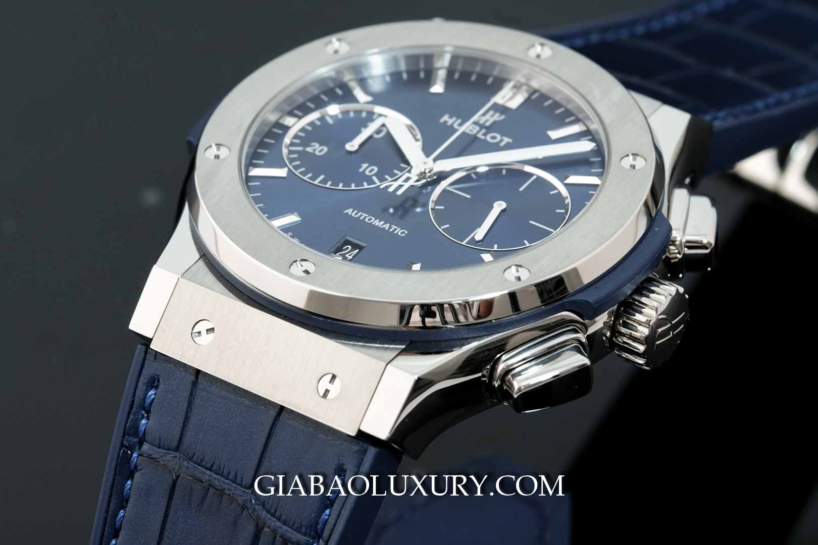 Đồng Hồ Hublot Classic Fusion Blue Chronograph Titanium