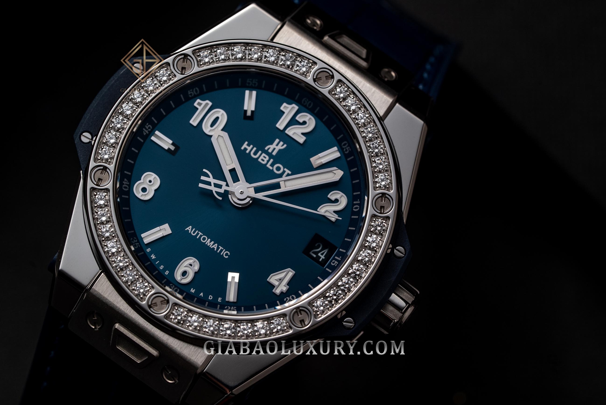  Đồng hồ Hublot Big Bang One Click 39 465.SX.7170.LR.1204 Steel Blue Nạm Kim Cương