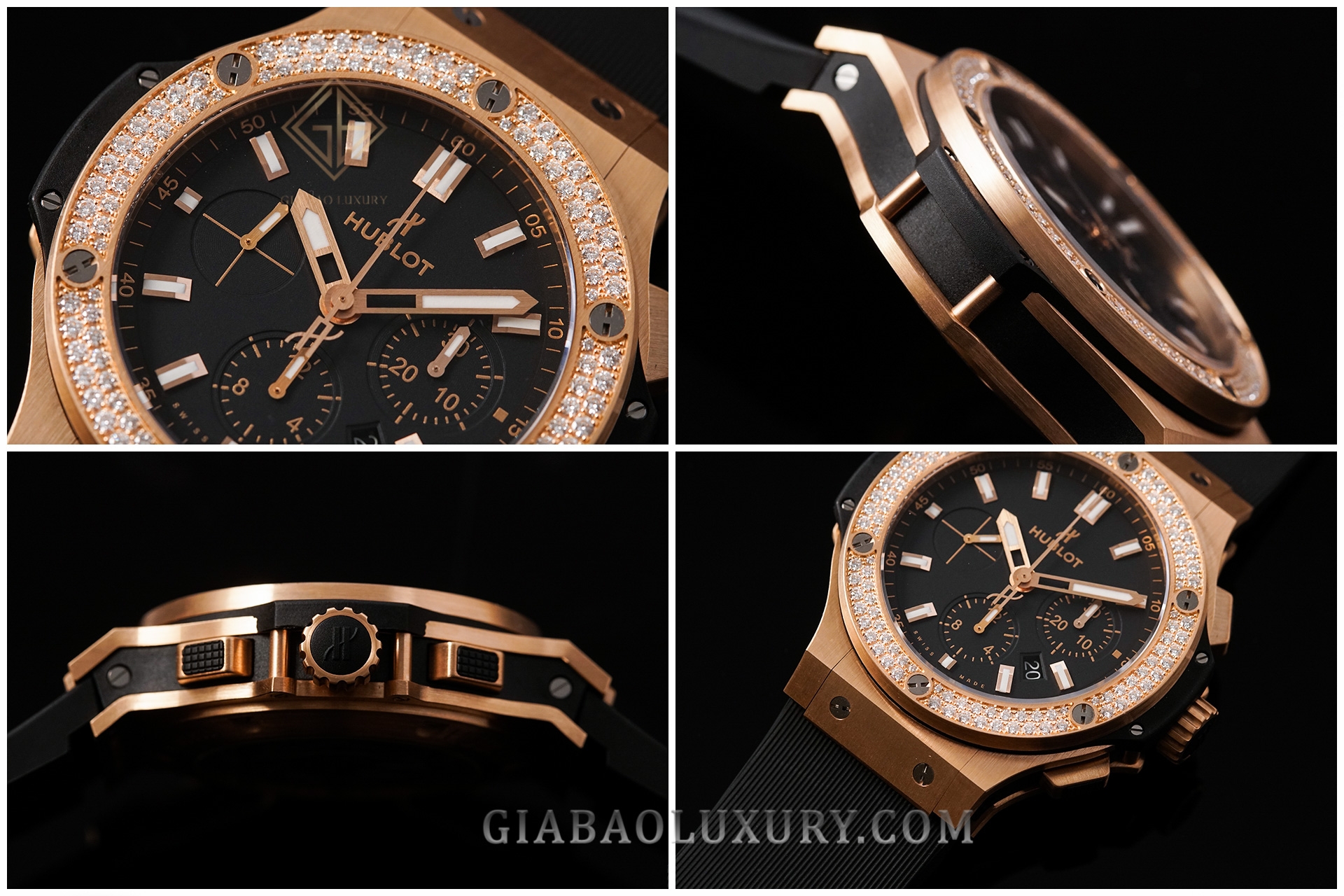 đồng hồ  Hublot Big Bang King Gold Diamonds 44mm mang mã hiệu 301.PX.1180.RX.1104