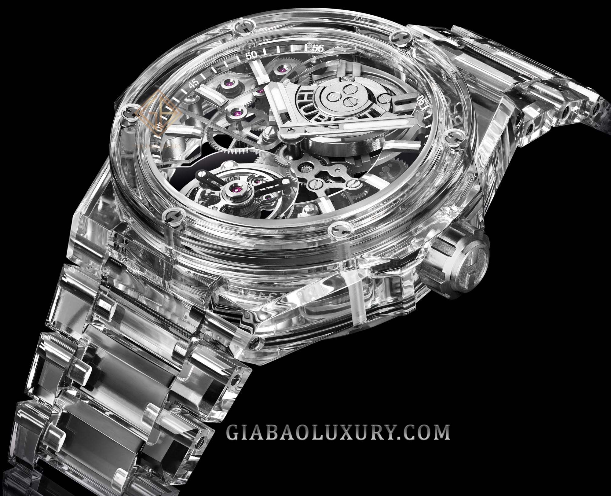 Đồng hồ Hublot Big Bang Integral Tourbillon Full Sapphire