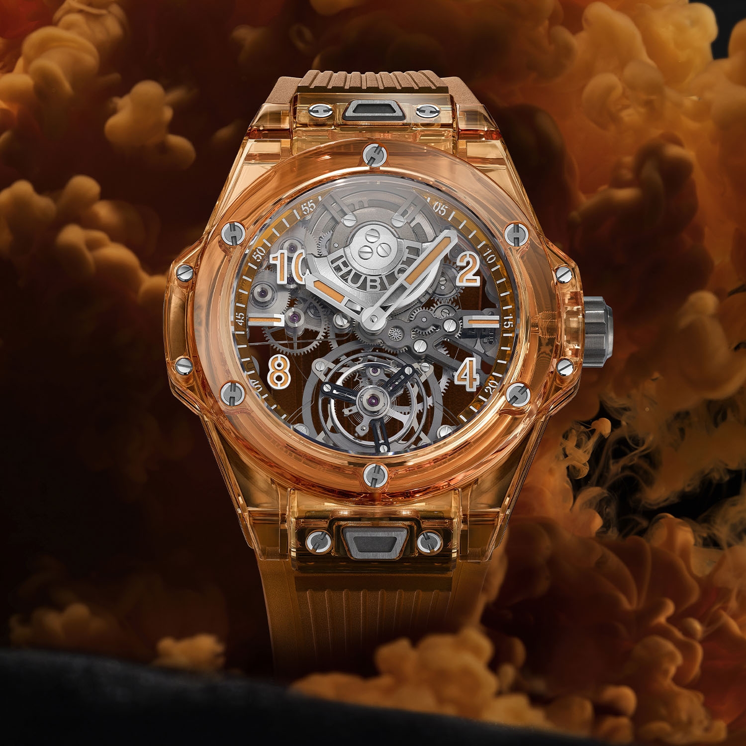 Đồng hồ Big Bang Tourbillon Orange Sapphire