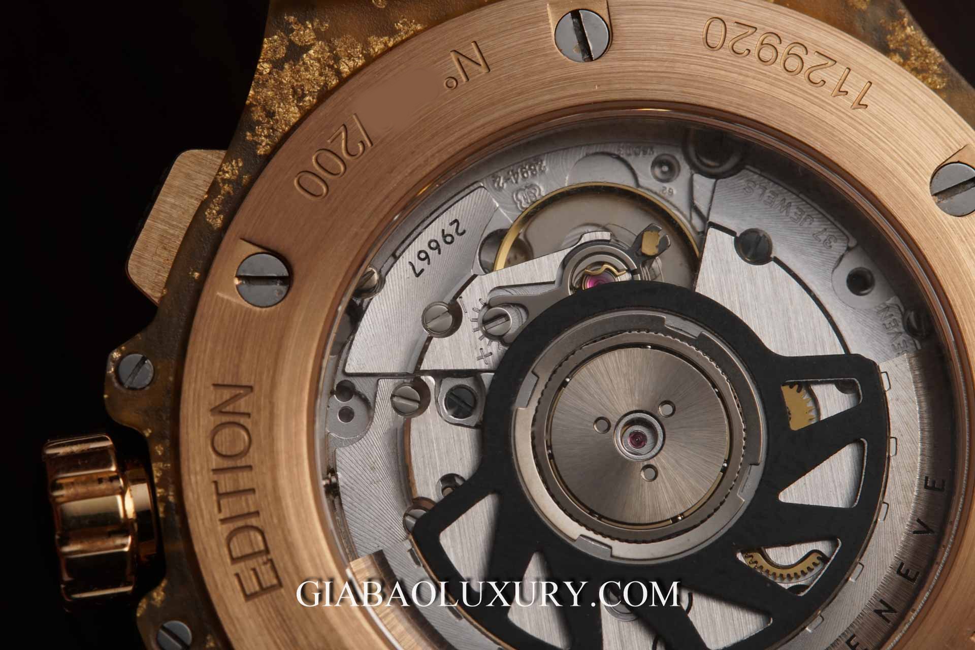 Review chi tiết đồng hồ Hublot Big Bang Gold Linen 341.XN.1280.NR.1204