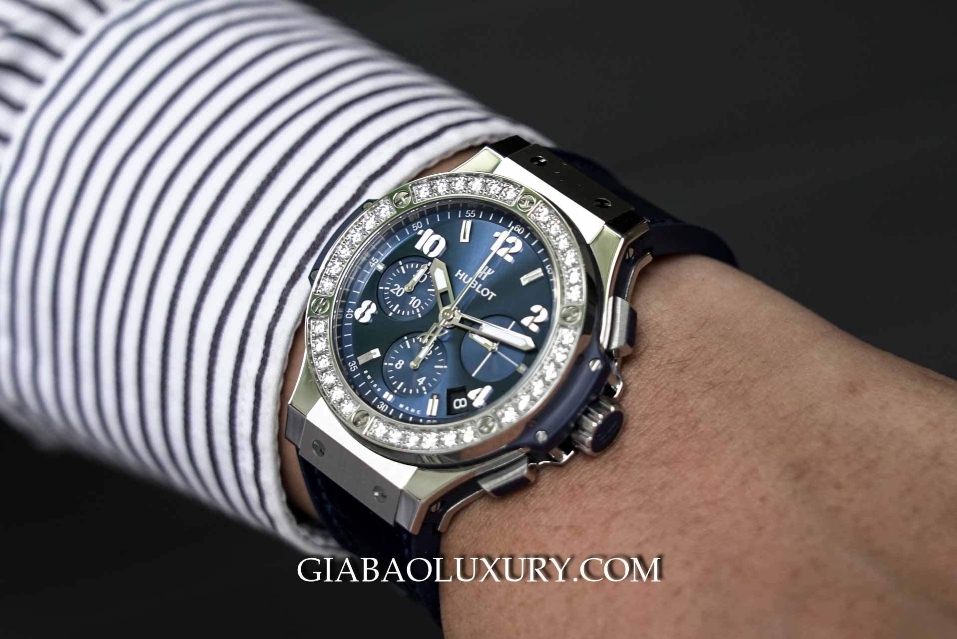 Đồng hồ Hublot Big Bang Steel Blue Diamonds 41mm 341.SX.7170.LR.1204