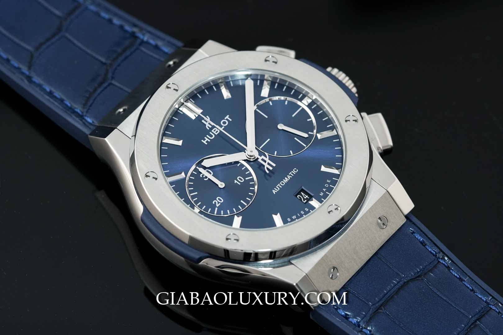 Đồng Hồ Hublot Classic Fusion Blue Chronograph Titanium