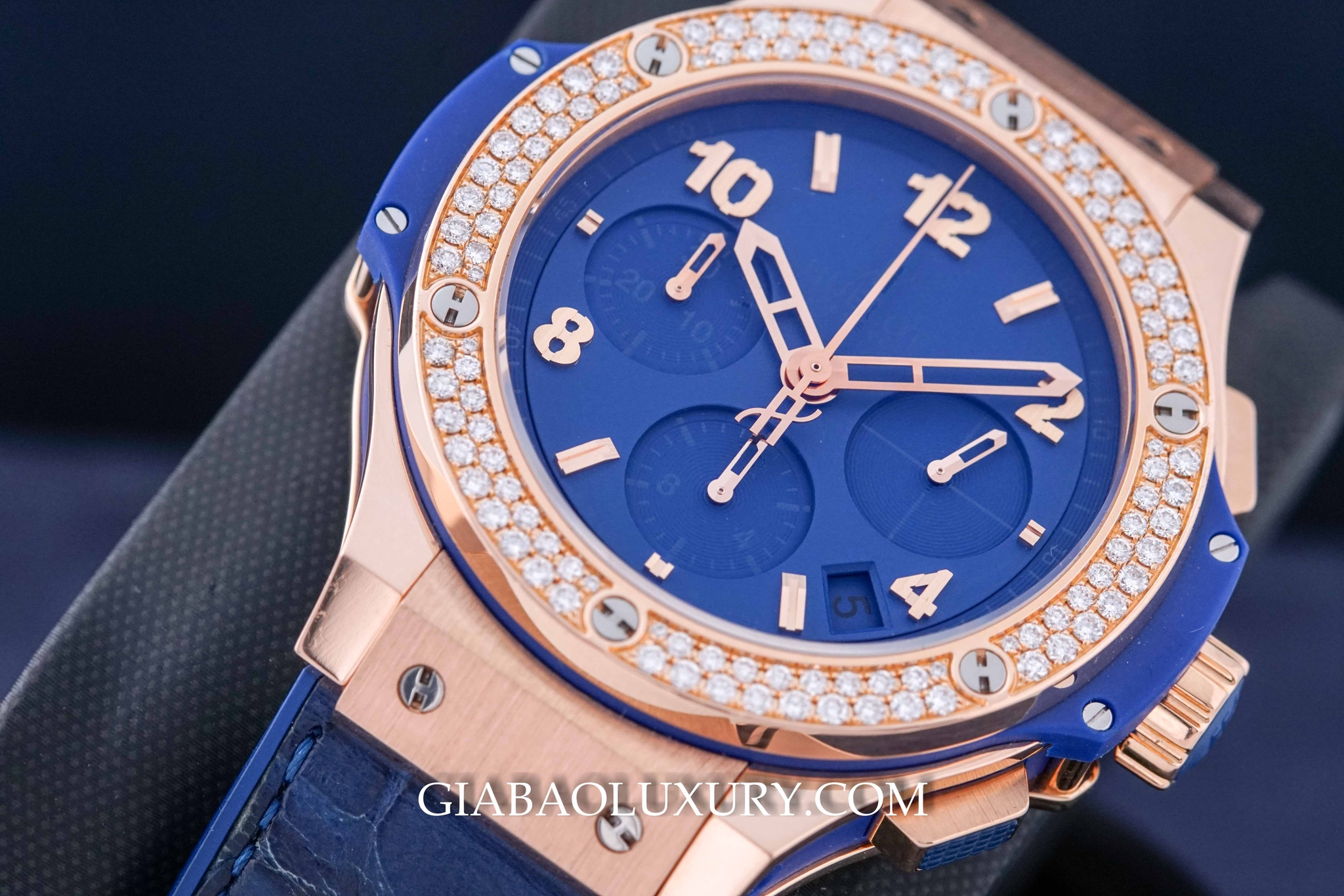 đồng hồ Hublot Big Bang  Blue Diamonds Gold 41