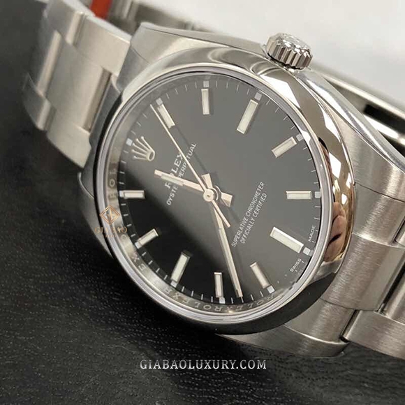 Đồng Hồ Rolex Oyster Perpetual 34 114200 Mặt Số Đen