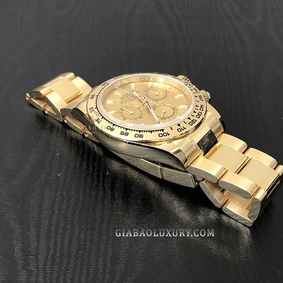 Đồng Hồ Rolex Cosmograph Daytona 116508 Mặt Số Vàng Champagne