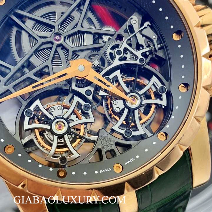 Đồng hồ Roger Dubuis Excalibur Skeleton Double Flying Tourbillon RDDBEX0283