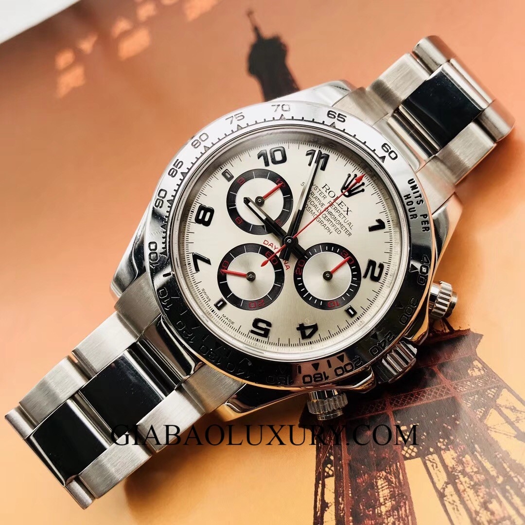 Đồng Hồ Rolex Cosmograph Daytona 116509 Mặt Số Trắng