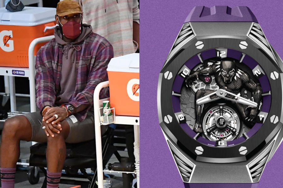 Lebron là vận động viên đầu tiên được phát hiện là có đeo một chiếc Audemars Piguet Royal Oak Concept Black Panther Flying Tourbillon