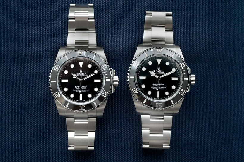 Sự khác biệt giữa đồng hồ Rolex Submariner 40mm và Rolex Submariner 41mm