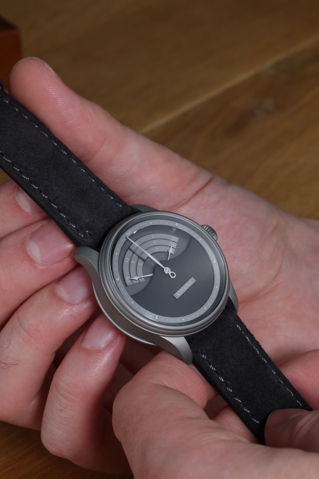 Đồng hồ đeo tay KUDOKE 3, máy lên dây cót tay cơ bản, mặt số Nocturne