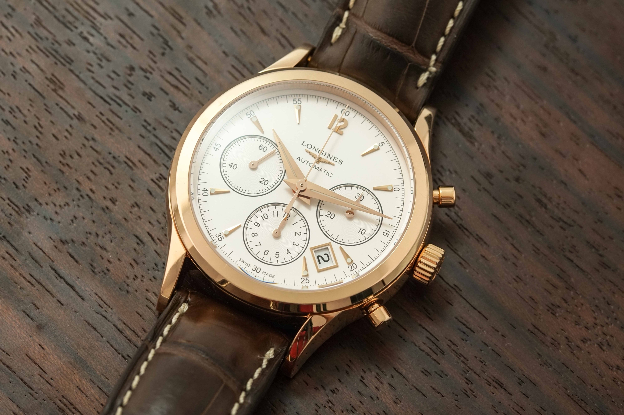 Đồng Hồ Longines Heritage Automatic Chronograph Silver Dial 41mm