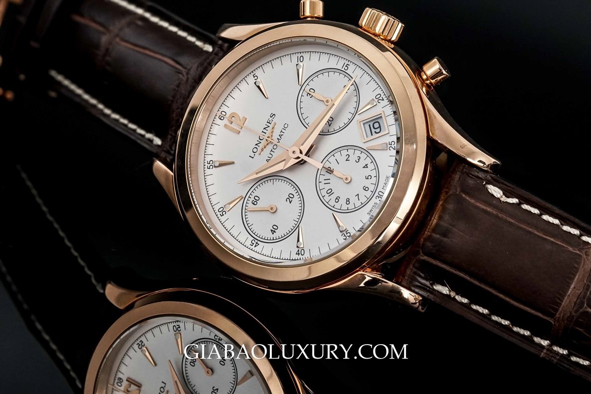 Longines Heritage Automatic Chronograph Silver Dial