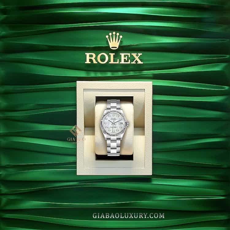 Đồng Hồ Rolex Datejust 278274 Mặt Số Vỏ Trai Dây Đeo Oyster