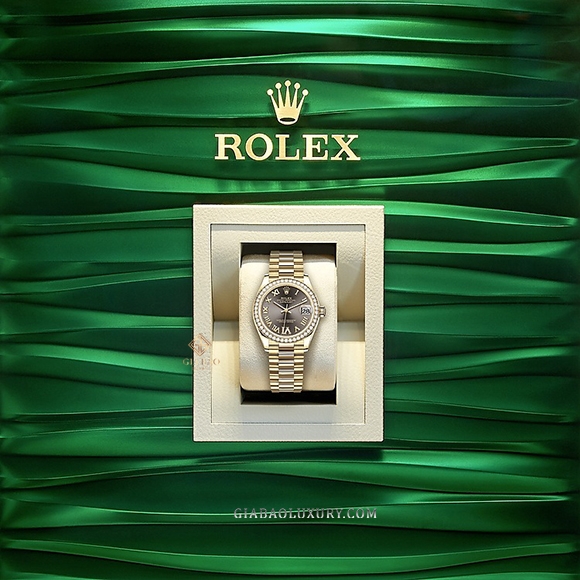 Đồng Hồ Rolex Datejust 31 278288RBR Mặt Số Xám Cọc Số La Mã