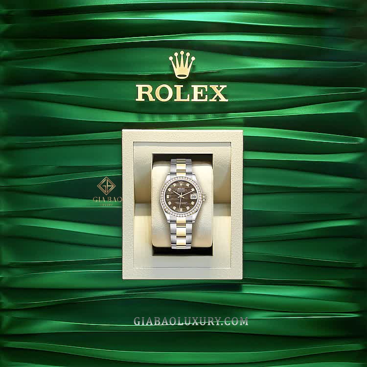 Đồng Hồ Rolex Datejust 31 278383RBR Mặt Số Xà Cừ Tím Dây Đeo Oyster