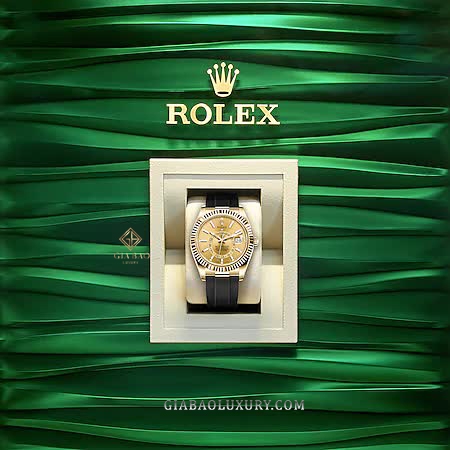 Đồng Hồ Rolex Sky Dweller 326238 Mặt Số Vàng