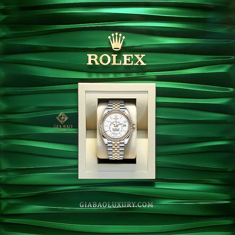 Đồng Hồ Rolex Sky Dweller 326933-0010 Mặt Số Trắng