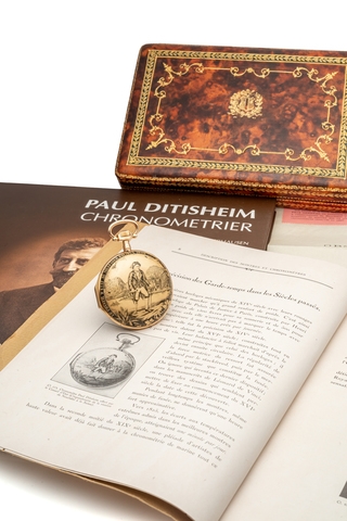 LOT 137: Đồng hồ bỏ túi Chronometer của Paul Distisheim được bán với giá 337.500 HKD