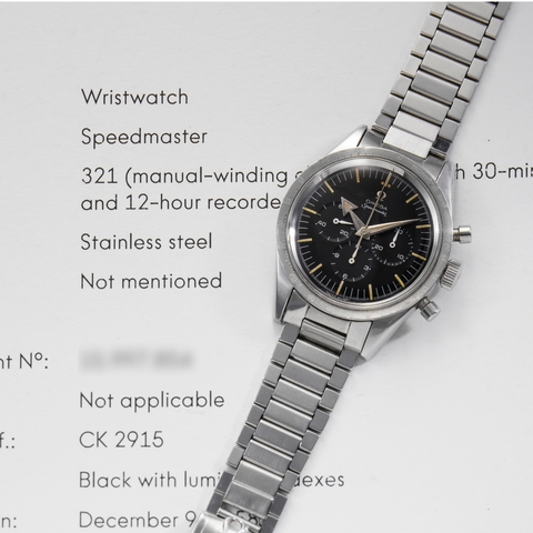 LOT 248: Omega Speedmaster ref. 2915-2 được bán 1.125.000 HKD