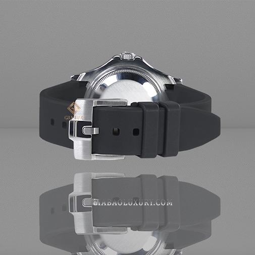 Dây cao su Rubber B dành cho đồng hồ Rolex Oyster Perpetual dây President và Rolex Datejust dây Jubilee size 31mm - TUXEDO VELOUR - Tang Buckle Series