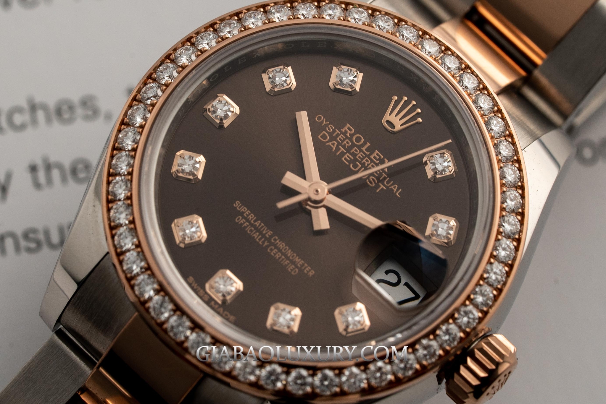 Đồng hồ Rolex Lady-Datejust 279381RBR Mặt Số Chocolate