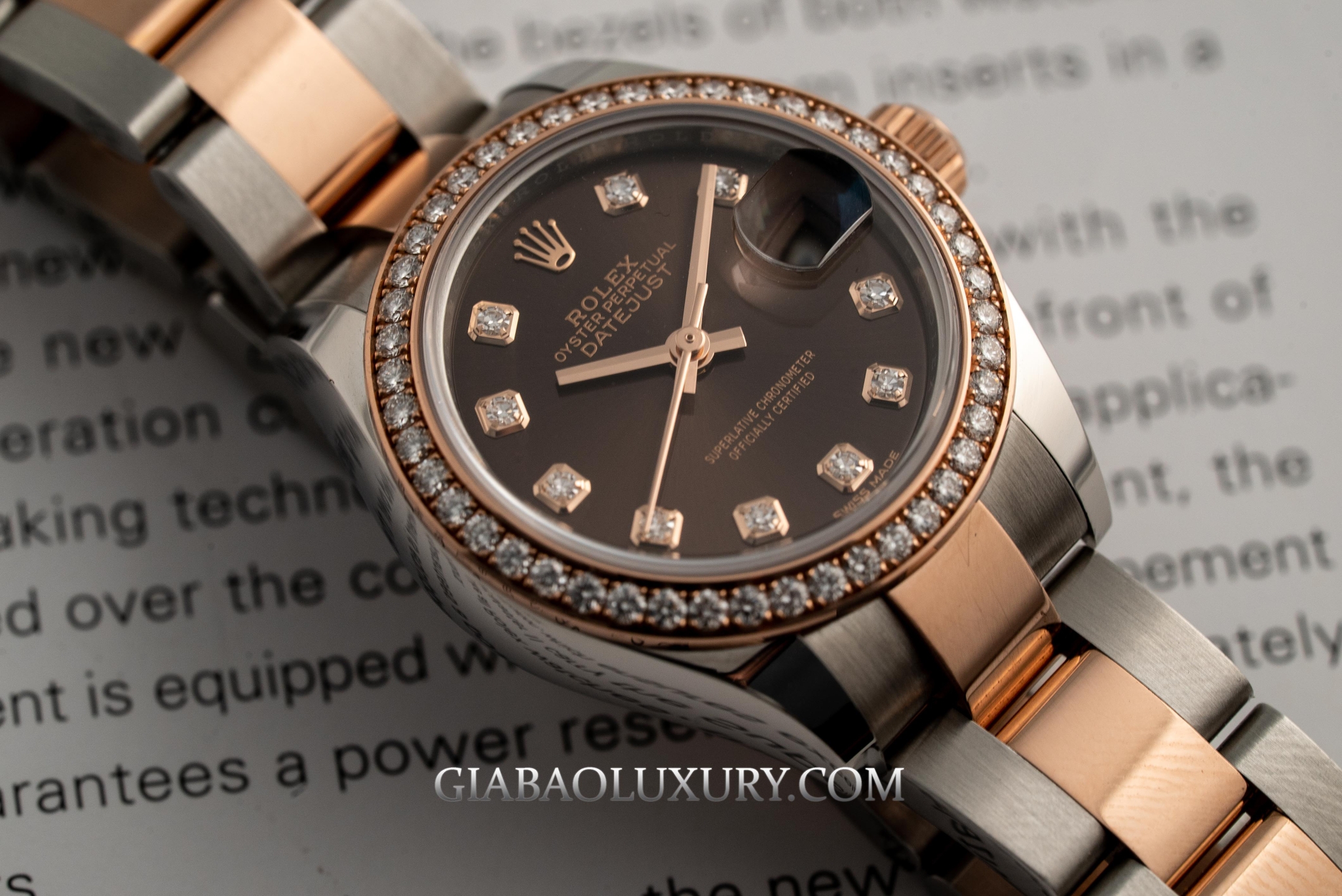 Đồng hồ Rolex Lady-Datejust 279381RBR Mặt Số Chocolate