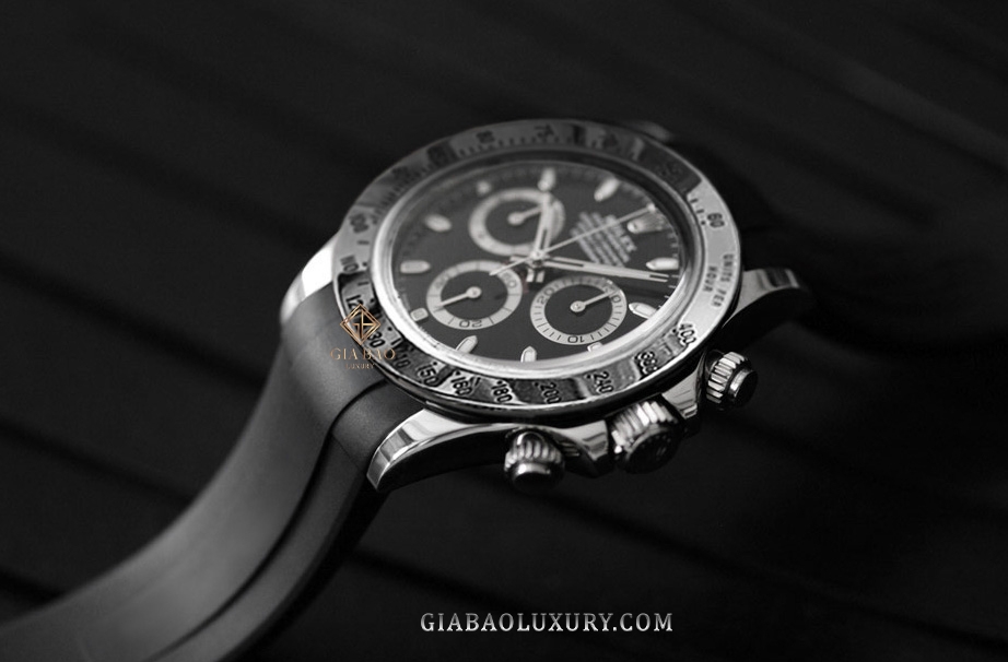 Dây cao su Rubber B dành cho đồng hồ Rolex Daytona phiên bản dây kim loại Oyster vỏ Steel, Yellow Gold và Two-Tone - Classic Series
