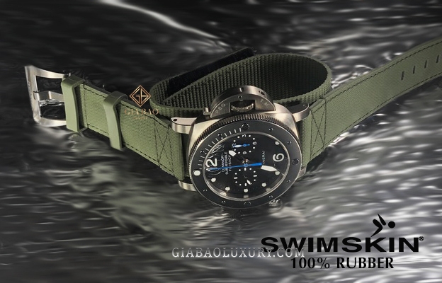 Dây cao su Rubber B dành cho đồng hồ Panerai Luminor Submersible 47mm - SwimSkin®
