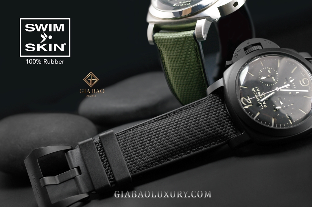 Dây cao su Rubber B dành cho đồng hồ Panerai Luminor Submersible 44mm - SwimSkin® Ballistic