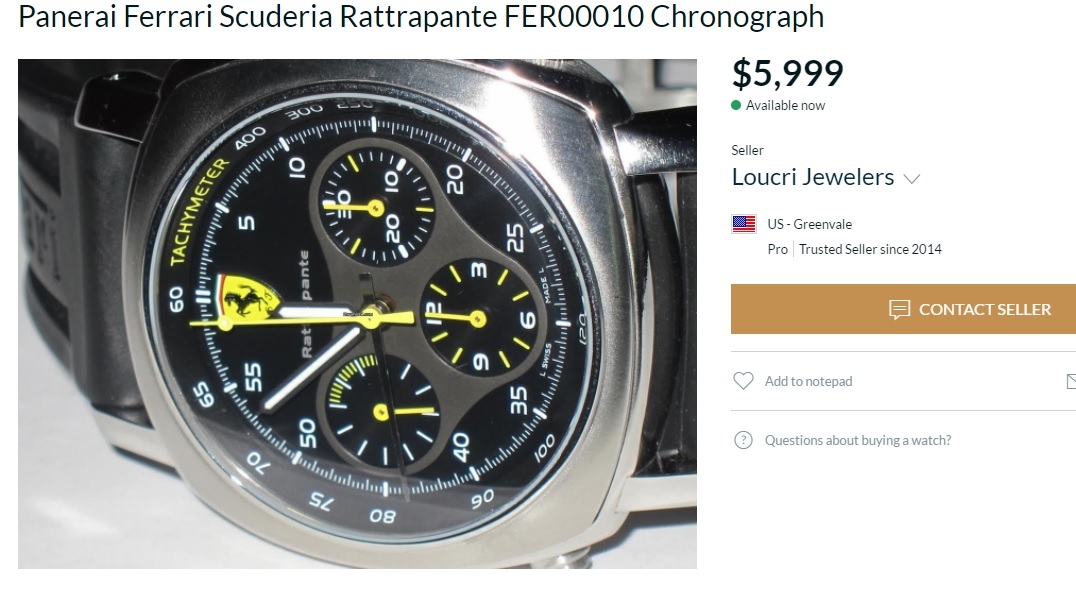 đồng hồ panerai ferrari