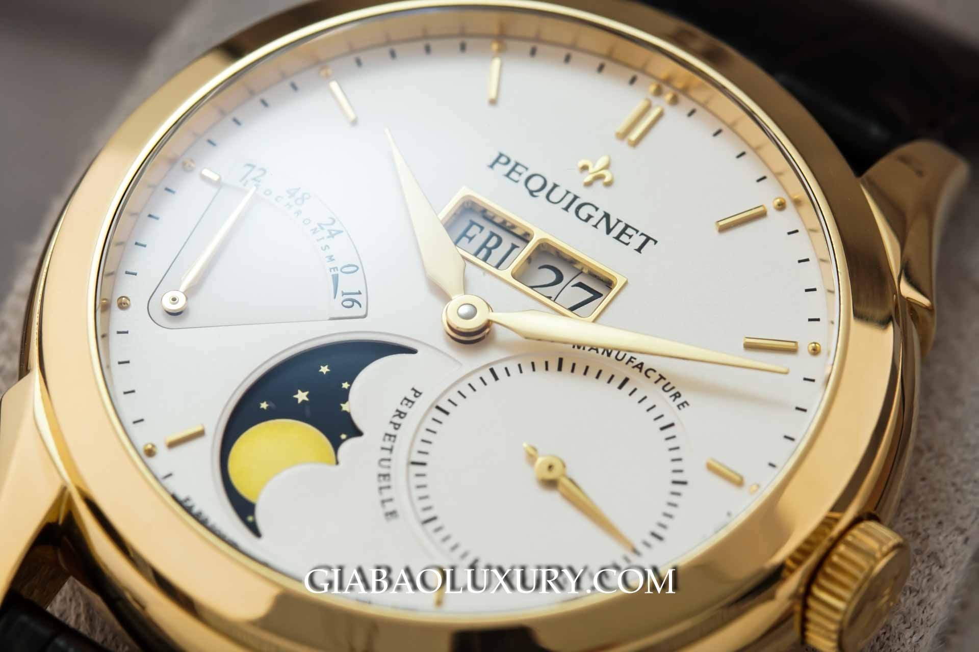 Đồng Hồ Pequignet Rue Royale Moonphase Yellow Gold 9011438CN
