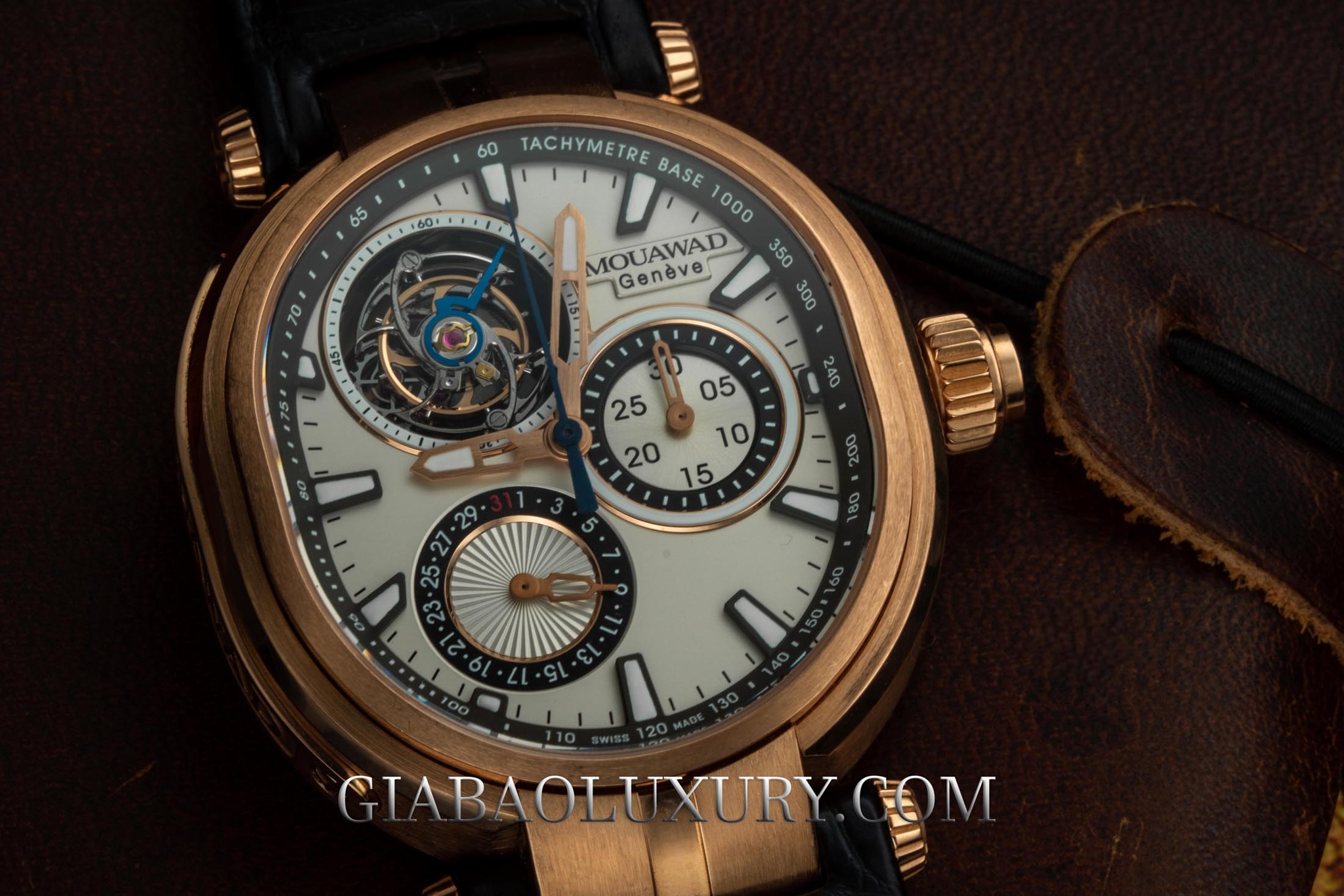 Review Đồng hồ Mouawad Grande Ellipse Chrono Mono Poussoir Tourbillon