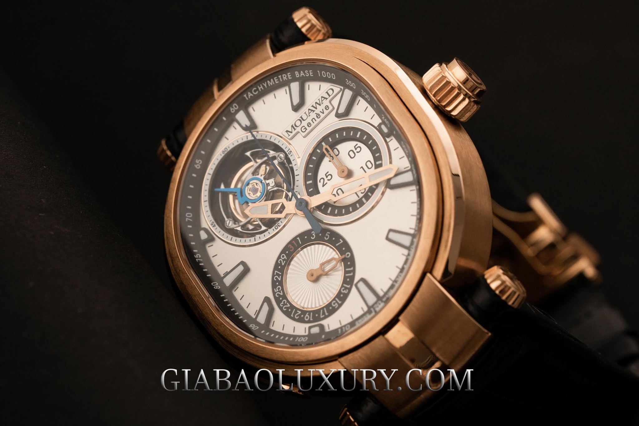 Review Đồng hồ Mouawad Grande Ellipse Chrono Mono Poussoir Tourbillon