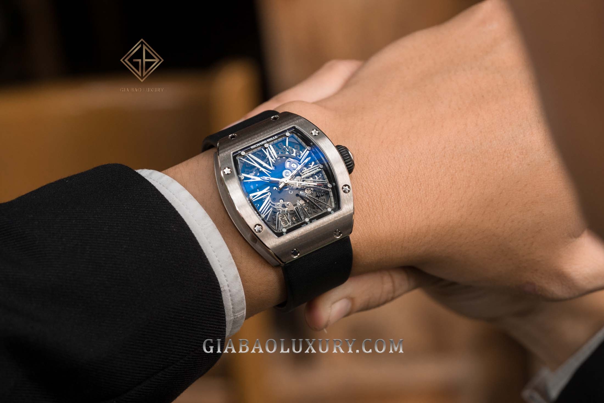 Đồng Hồ Richard Mille RM 023 Automatic Winding Vàng trắng