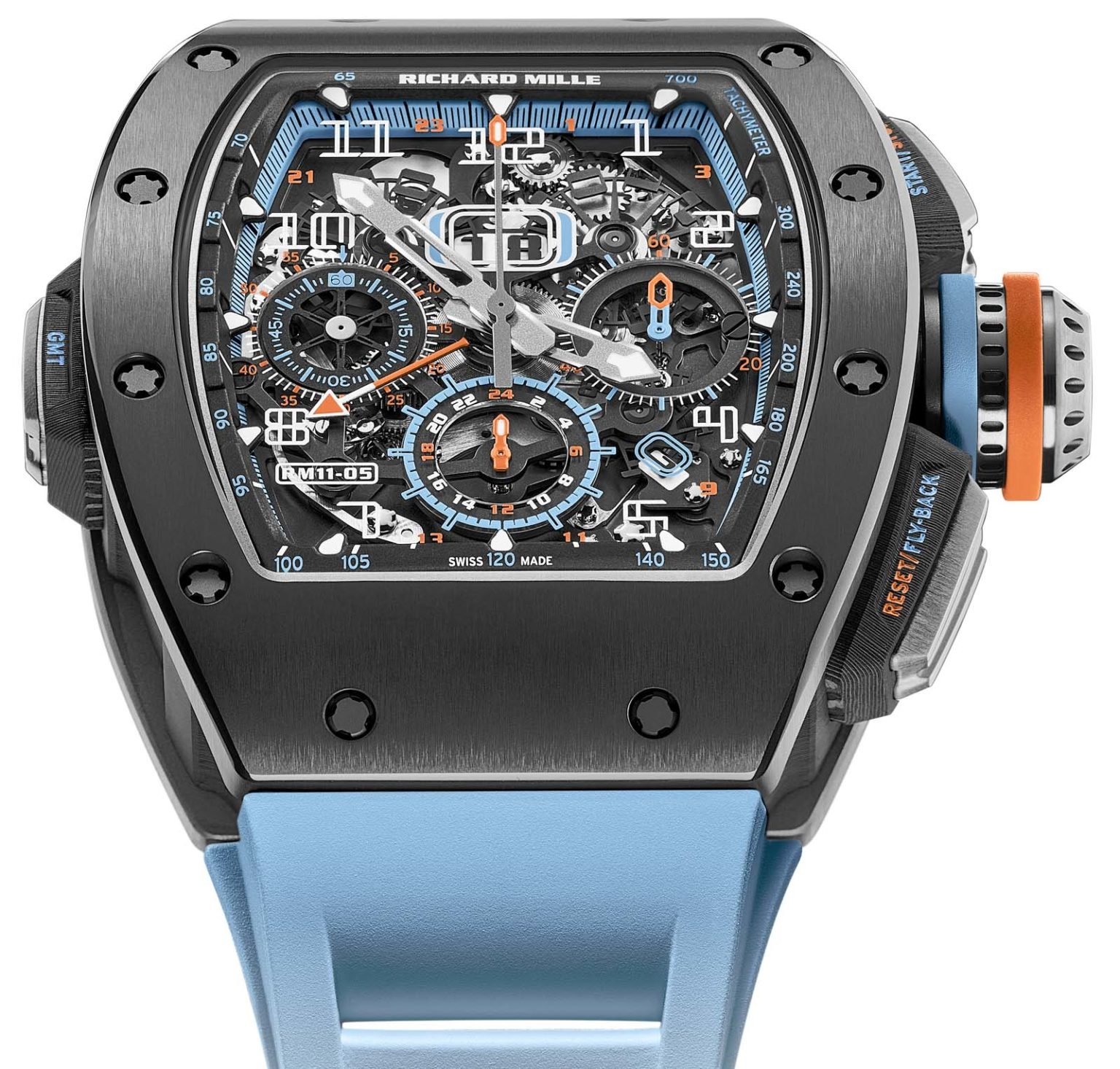 Đồng hồ Richard Mille RM 11-05 Automatic Flyback Chronograph GMT xuất hiện trong vật liệu mới