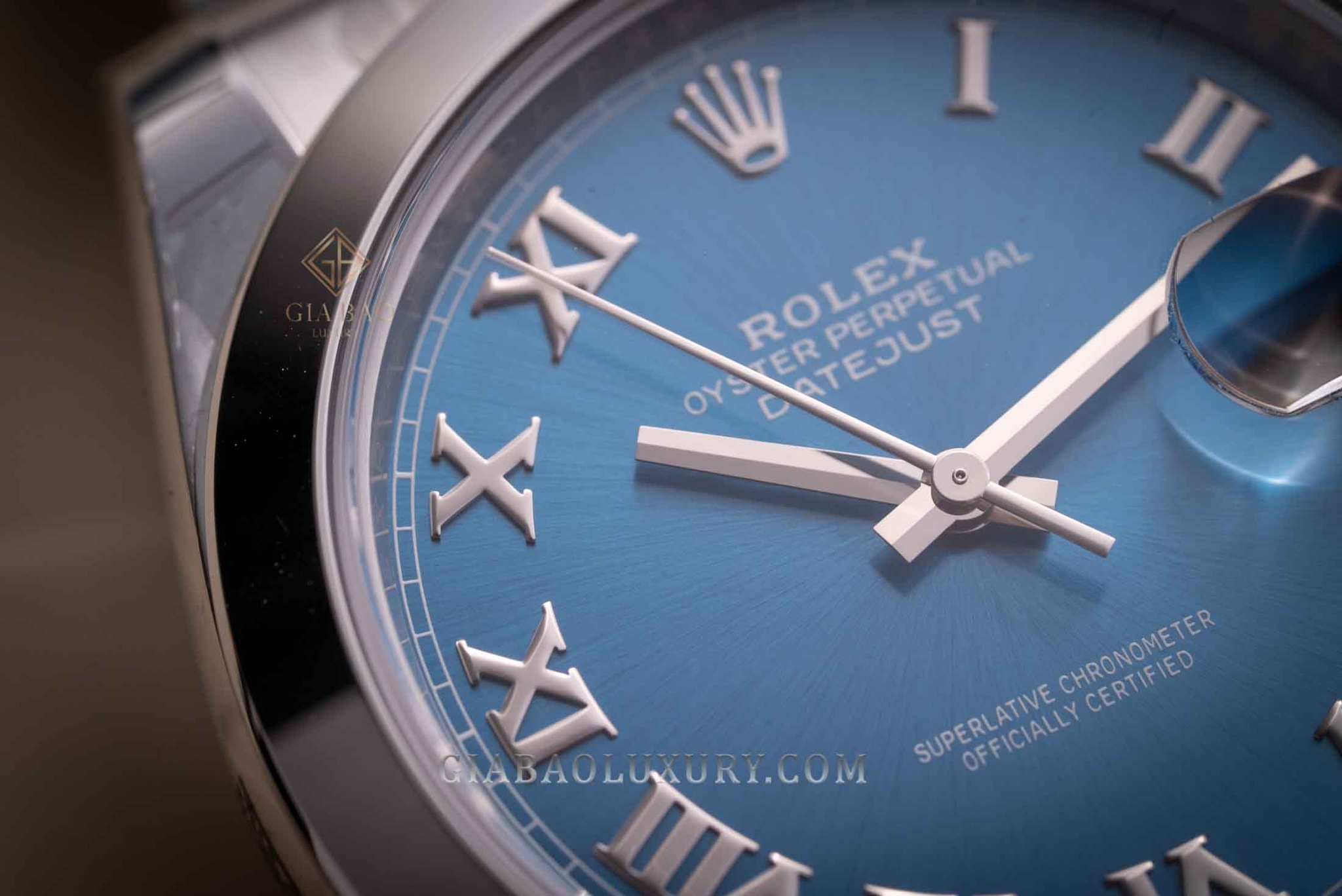 Đồng Hồ Rolex Datejust 41 126300 Mặt Số Xanh Cọc Số La Mã Dây Đeo Oyster