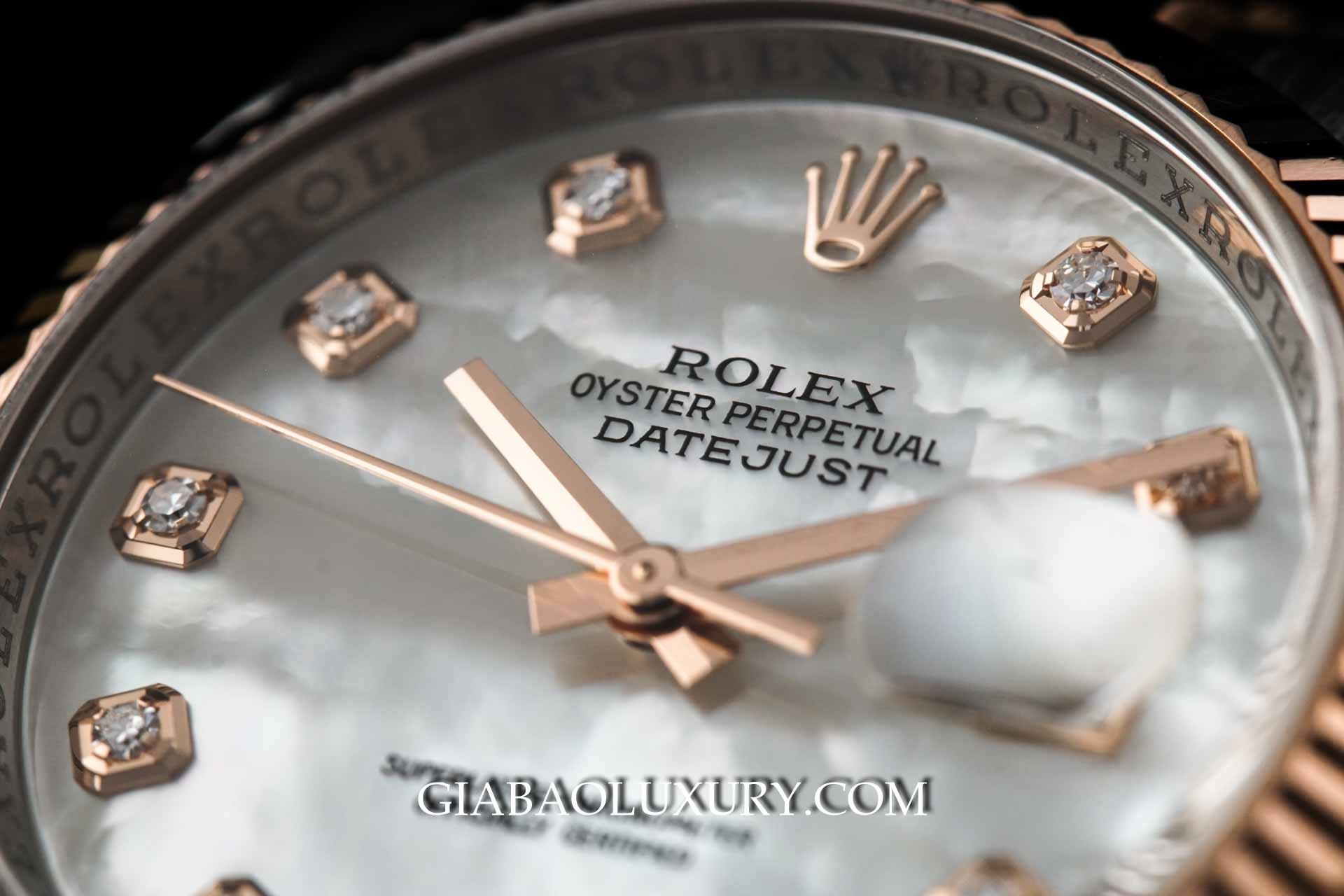 Đồng Hồ Rolex Datejust 116231 Mặt Số Vỏ Trai Trắng