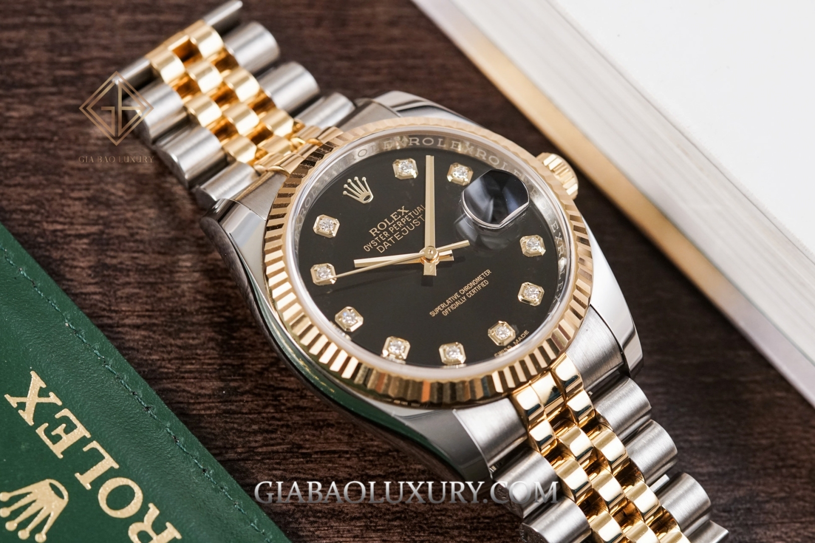 Đồng Hồ Rolex Datejust 36 116233 Mặt Số Đen